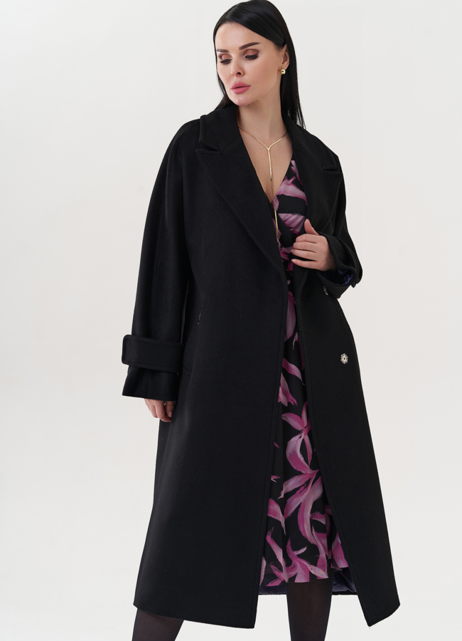 Пальто с английским воротником модель № 26722 универмаг малина