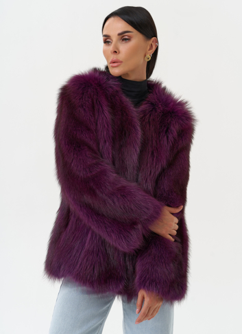 Женская куртка из меха канадского енота