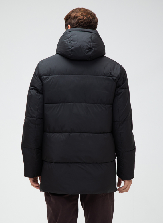 Мужской пуховик с капюшоном 