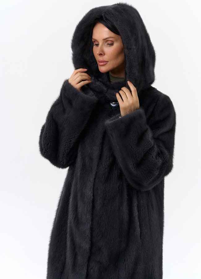 Шуба норка модель № 26125 универмаг малина