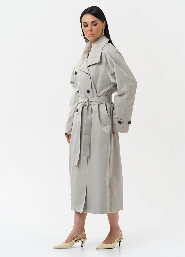 Длинный женский плащ  модель № 30269 в рассрочку